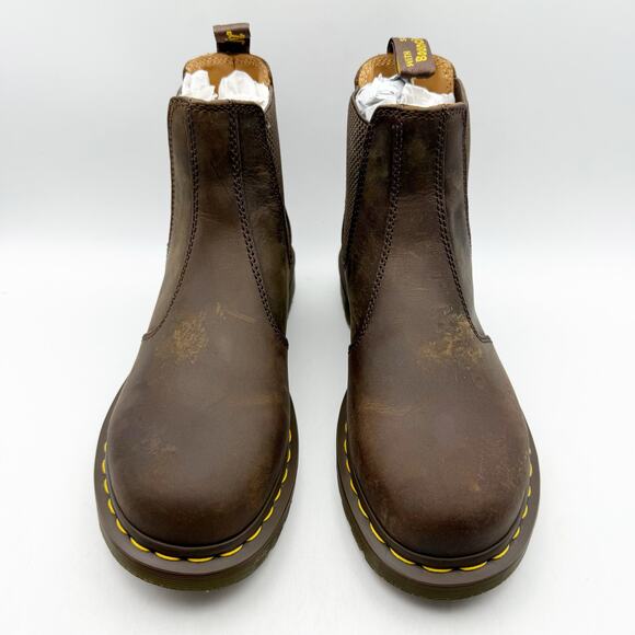 Dr. Martens Unisex 2976 Chelsea Boots EU 42 Womens 10 Mens 9 Brown Leather NIB - Picture 7 of 13